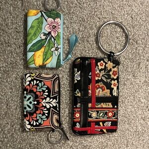 Vera Bradley lot of 3 wallets